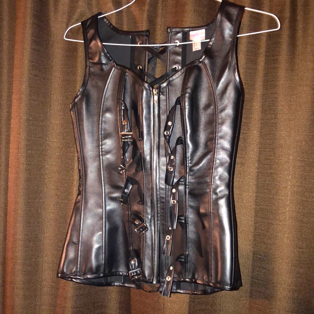 Bustier (faux leather)/Corset